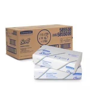 (110매x16밴드) 스카트 핸드타올/수건/페이퍼/백색지/업소용/사무실/화장실/리필용/핸드타월/손휴지/손타월