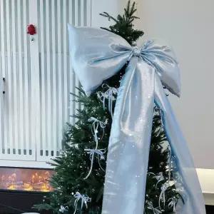 크리스마스 트리 대형 드레이프 실크 리본 왕리본 오너먼트 diy