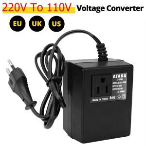 200W 전압 변환기 220V에서 110V로 변환기 전압 변환기 스텝 다운 변압기 EU/US/UK 플러그 인버터 여행 어댑터