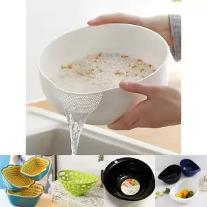다용도 세척 믹싱볼/바구니/소쿠리/야채/채반/쌀씻는/바가지/국수/원형/그릇/물빠짐/타공/대야/씽크대/채소