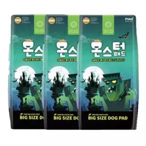 국내생산 푸르미 몬스터 강아지 배변패드 50개입 3팩 가성비패드