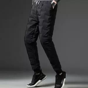 남성 겨울 바지 패딩 조거 팬츠 방한 작업 고주 바이크 방풍 기모 일자 골프 등산 캠핑 누빔