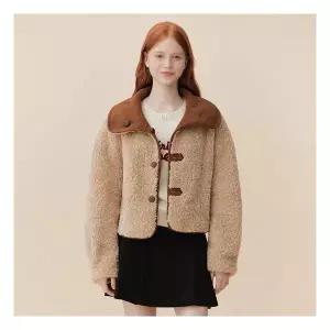 비키 25 신상 리버시블 하이넥 카라 무스탕 TLJRY2144 108394