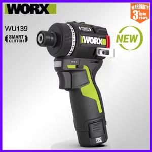 Worx WU139 무선 드라이버 듀얼 속도 50Nm 12v 1800rpm 18+1 브러시리스 모터 조정 토크 범용 녹색 배터리
