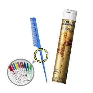 로레알 에르네뜨 스프레이 500ml 강력 헤어스프레이 + 꼬리빗 1개 (색상 랜덤)