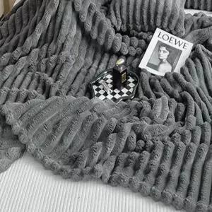 퀸 사이즈 담요 두꺼운 밍크 이불 겨울 극세사 담요 대형 보온 퀸블랭킷 낚시