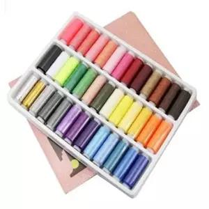 39색 재봉사 재봉사 바느질 실 미싱실 세트 나일론실 면실 두꺼운실 튼튼한실 수예용품 공예