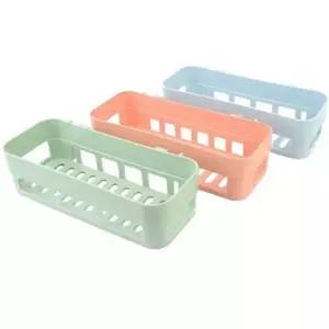 무타공 컬러 화장실선반 접착식 욕실정리대 일자형 욕실수납 화장실수납함 화장실수납