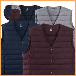 (제스트)패딩 웰론 초경량 V넥 조끼 초경량조끼 패딩조끼