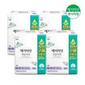 데일리코튼 생리대 대형 대용량 38Px4팩