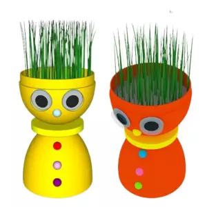 식물 잔디 인형 만들기 기르기 잔디인형키우기 키트 초등 학생 유아 재료 체험 학습 아이들이좋아하는 단체