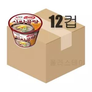 농심 사리곰탕 큰사발 111g x 12컵 (원산지_상세설명에 표시)
