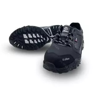 지벤 ZB-81B 경량 안전화 누벅 메쉬 통기성 현장 작업화 블랙