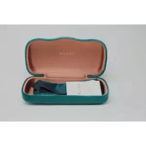 미국 뉴 구찌 청록색 벨벳 대형 안경 케이스 선글라스 케이스천 166808643695