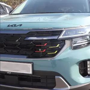 더뉴 셀토스 차량 범퍼 그릴 튜닝 데칼 스티커 라디에이터 커버 몰딩 용품