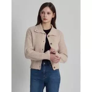 [하프클럽/리스트]울 하이넥 칼라 가디건 (택가격 198000원)