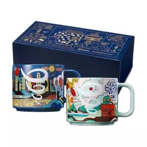 [잠바주스] 슈퍼픽션 콜라보 시티머그 2입 세트(한국, 서울)