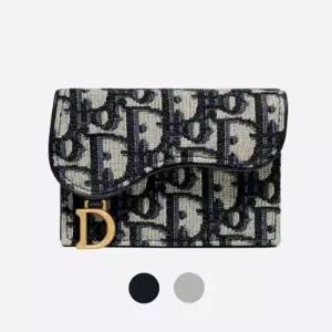 25SS 디올 오블리크 새들 카드지갑 S5611CTZQ