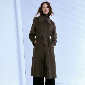 [LINE](센텀시티점)[라인어디션][BYLYNN]카라 벨티드 핸드메이드 코트 NNHHOK6000