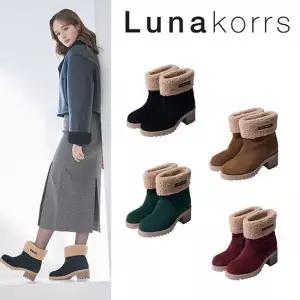 공영 단독 특가 [루나코어스] 천연 가죽 무스탕 앵클부츠 (4cm 착화감)