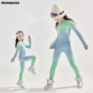 아동용 스키 이너 웨어 단열 보온 속옷 스포츠 베이스 바지 레깅스하의 여아 보드 내복 기능성