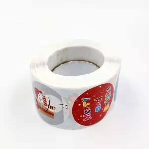 크리스마스 선물 스티커 500장 3.8cm/문구/시즌/소품/데코/포장/봉투/학교/행사/카페/매장/카드/편지/성탄