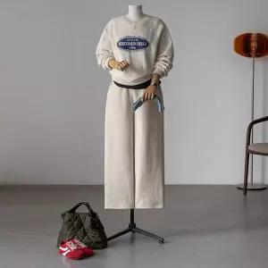 (안나앤플러스) 제뉴 양기모 맨투맨 세트[세트EAF75] 빅사이즈