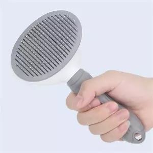 애완동물브러시 원버튼 반려동물 슬리커 브러쉬 고양이 강아지 빗