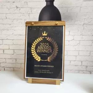 세로형 액자 프레임 아크릴 A4 우드 스탠드