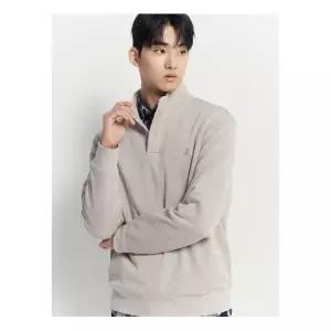 빈폴멘 솔리드 버튼넥 스웨트 셔츠 베이지 BC4X41O11A 133735