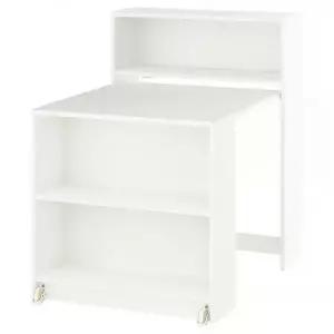 [정품] 이케아 캐비닛 수납장 정리함 BILLY 빌리 책장접이식테이블, 화이트, 80x33/112x106 cm