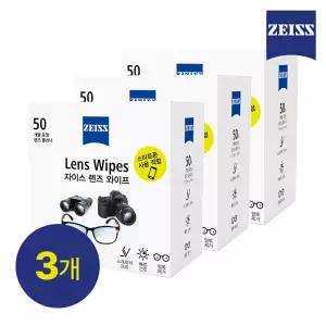 [자이스] 렌즈와이프 일회용 휴대폰클리너  카메라액정클리너 렌즈청소 먼지제거 50매 X 3세트