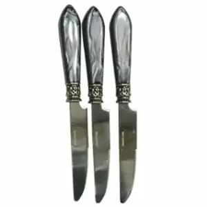 힘멜 UJ62TA93 앤틱 디너 나이프 마블그레이 3개 잼 버터 빵칼