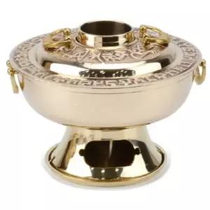 [셀러에이드]유기 놋그릇 유기그릇 유기신선로 대(23cm)SET