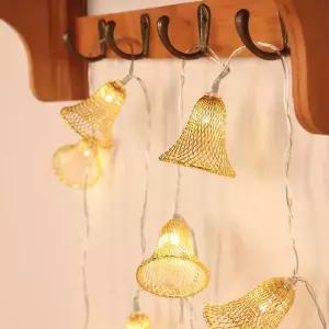 [셀러에이드]감성 10구 USB LED 종 가랜드 전구 크리스마스 줄조명 와이어조명