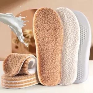 겨울 따뜻한 양털 라텍스 깔창 보온 신발 밑창 인솔