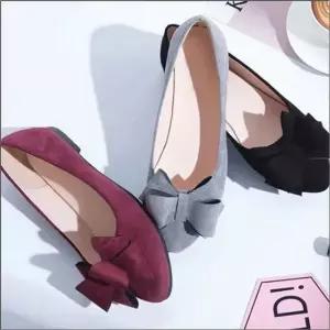 인기상품 플랫슈즈 정장 여자 구두 리본 데일리 로퍼 스웨이드 [WFLAI9R_251215]