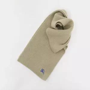 버버리 기사로고 블랜드 리브드 캐시미어 여성 머플러 8085772