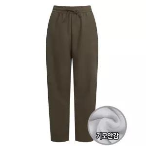 [하프클럽/샵앤]여성 허리밴딩 모카 기모 배기핏 방한 팬츠 PIC-WPT-20971-브라