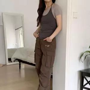 [하프클럽/]여성 배색 셔링 홀터넥 반팔티 세트