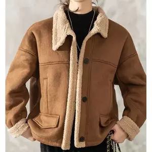 [하프클럽/]양털안감 스웨이드 윈터자켓 CE2691