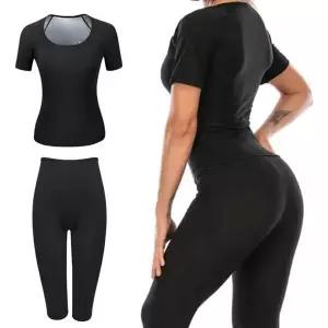 [하프클럽/셀러허브_여성트랜드패션]Rly 여성 땀복 반팔 7부바지 쫀쫀 운동