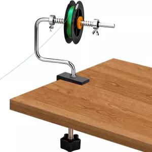 호메송 낚싯줄 와인더 스풀러 회전축 조절이 가능한 알루미늄 합금 스풀링 스테이션 강철 프레임 작업대용