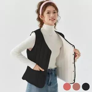 [하프클럽/]베스트 오버핏 베스트코디 정장 패딩 겨울 조끼 코디