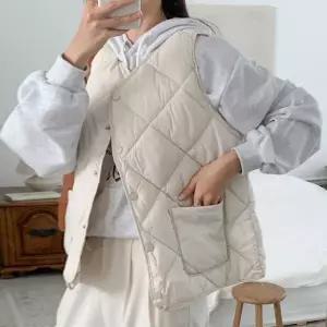 [하프클럽/] 퐁신한사선패딩조끼 TCV780M512 빅사이즈