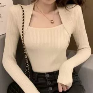 [하프클럽/]볼레로가디건 레이디스 롱슬리브 반팔티심플 골지니트 가을니