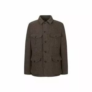 [하프클럽/지이크]포켓헤링본울자켓브라운(EAX4021)