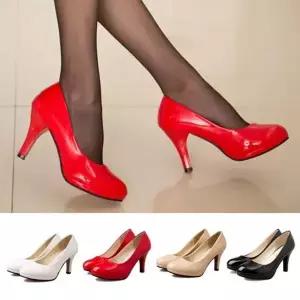 키높이 슬링백힐 펌프스 샌들 토오픈 하이힐 미들힐 (WF8D668)