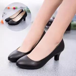 정장구두 토오픈 하이힐 슬링백 미들힐 여성구두 (WF8D669)