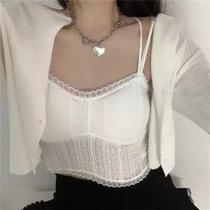 레이스 볼륨 노와이어 브라렛 크롭 텐션업 브라